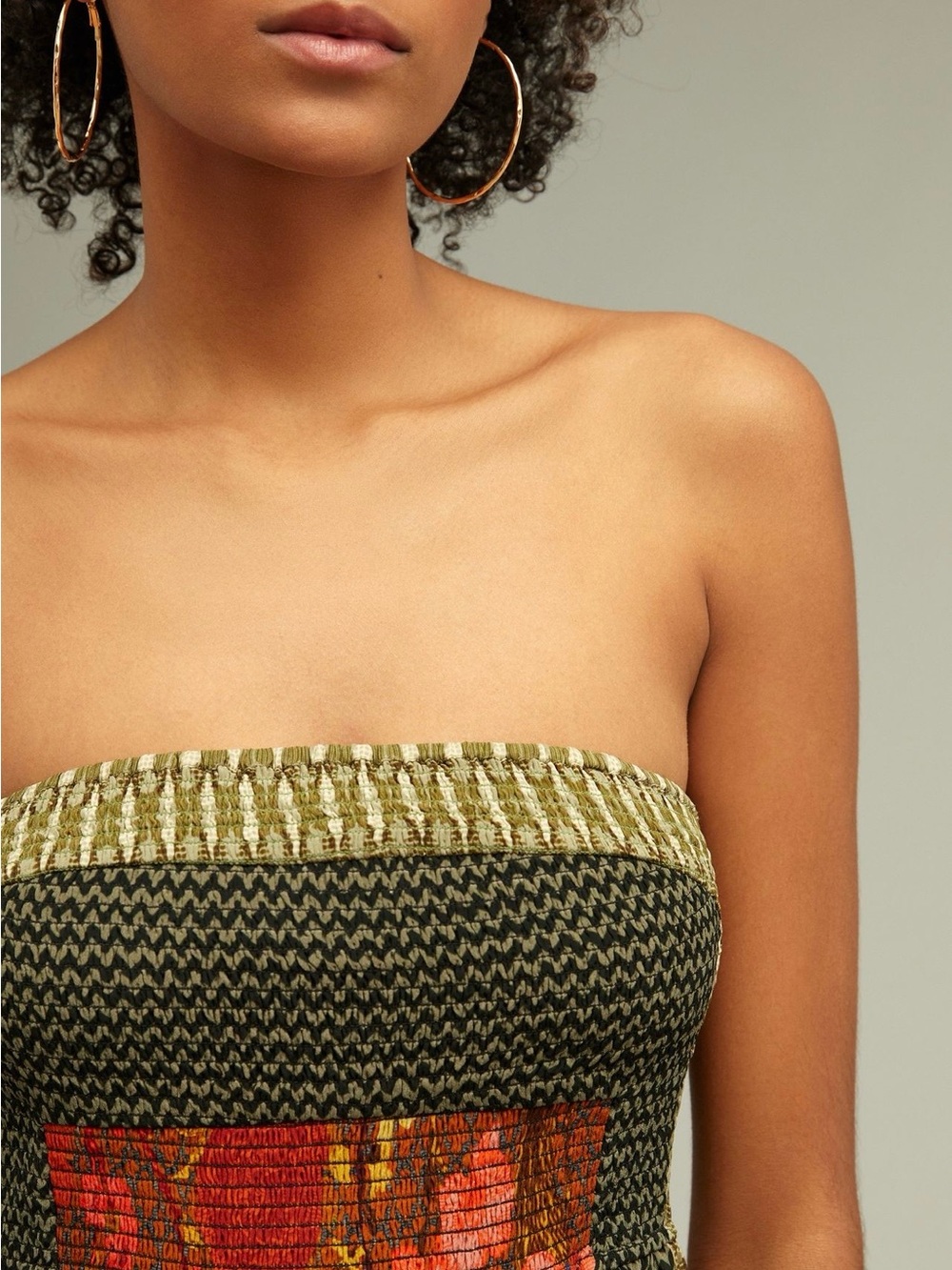 Anthropologies Siddhartha Bansal Smocked Maxi Dress - Picture 4 of 7